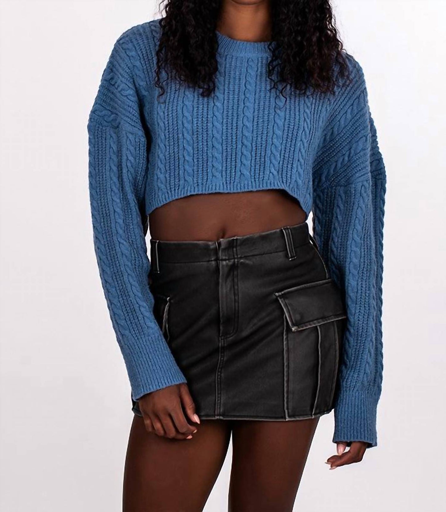 Blanknyc - Women's On Track Vegan Leather Skirt