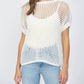 Fate - Open Knit Cover Up Top