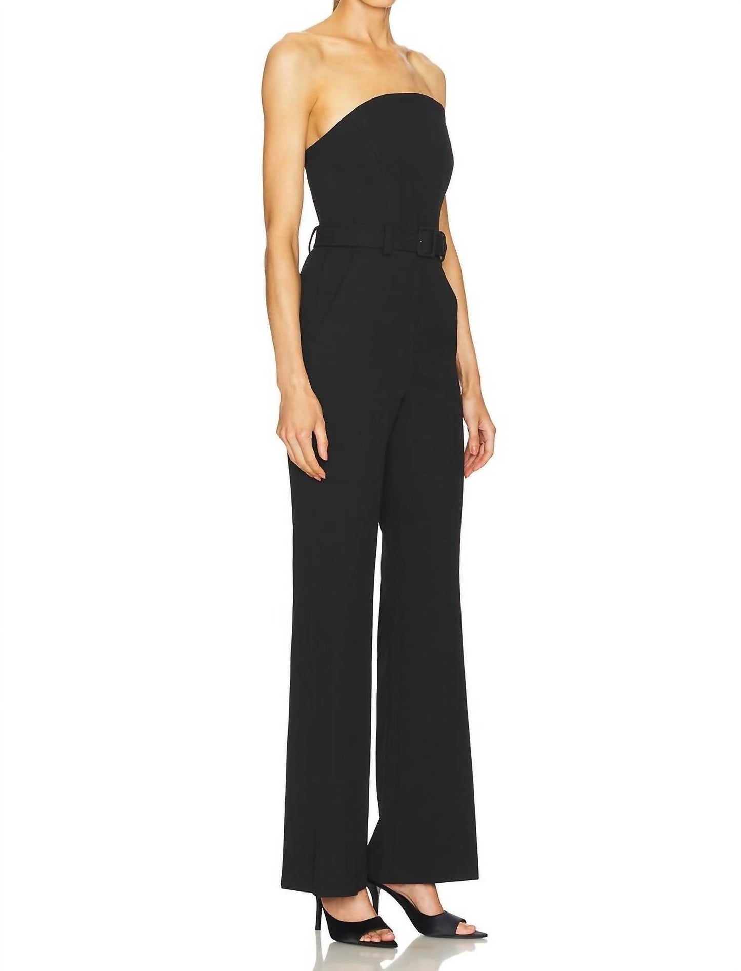 A.L.C. - Kate Strapless Belted Twill Jumpsuit