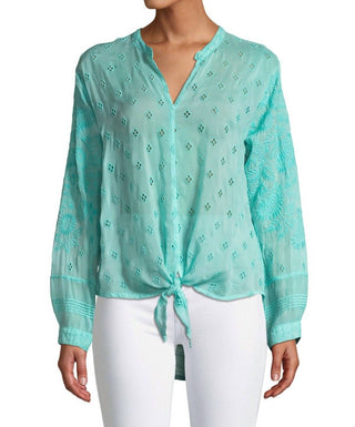 Johnny Was - Blusa Hunter com amarração frontal