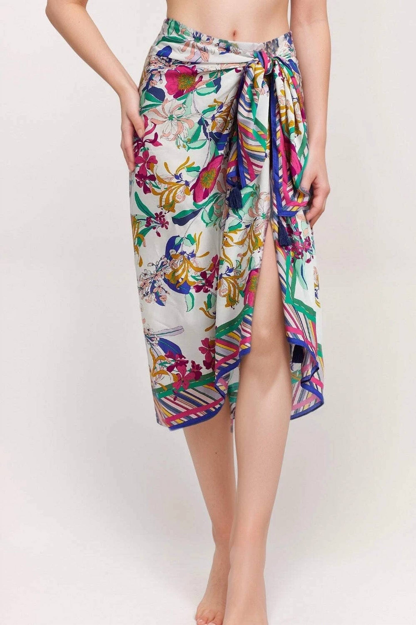 Johnny Was - FLORAL TIE SARONG