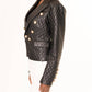 Area Stars - Quilted Faux Leather Jacket