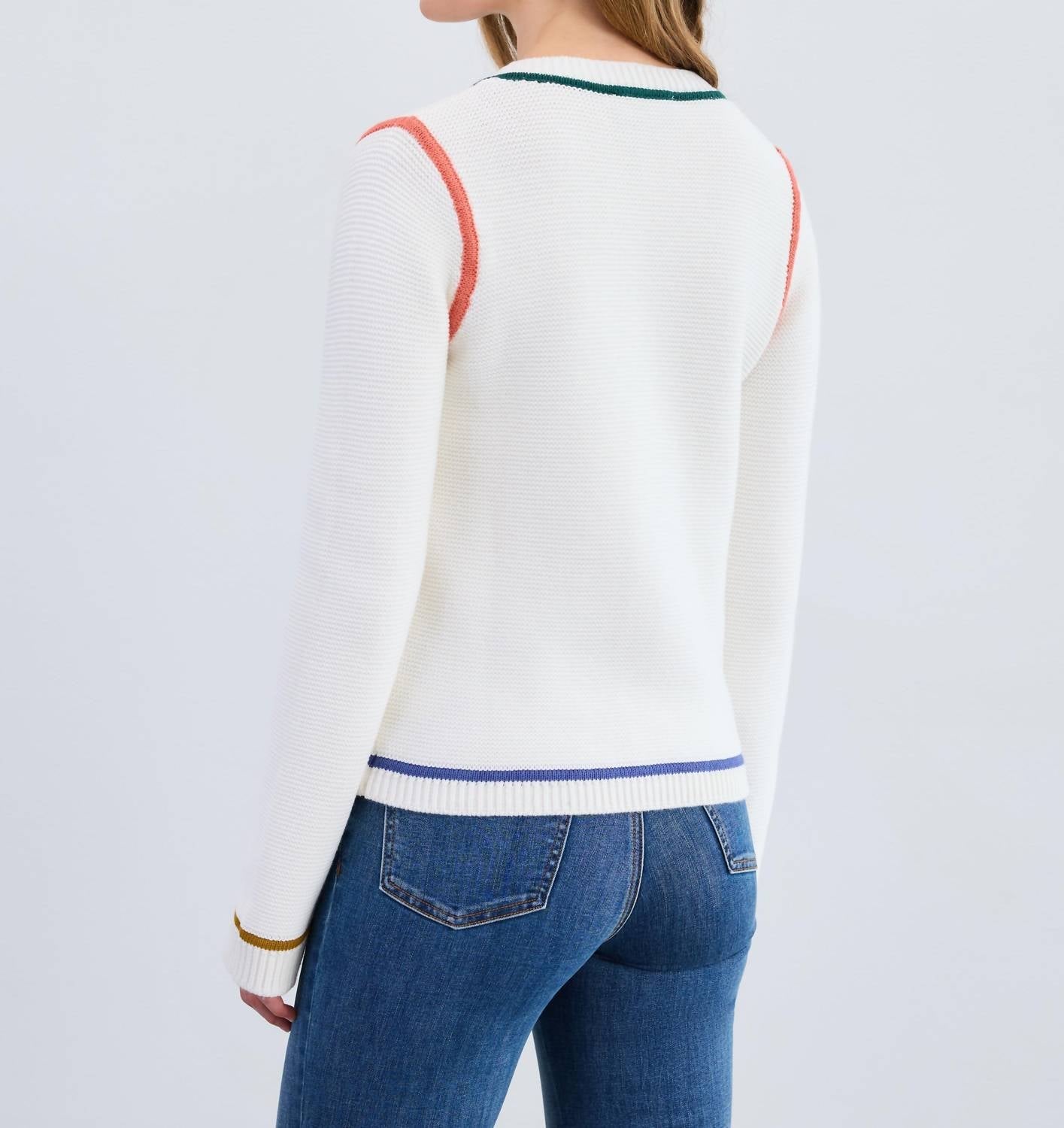 Fdj - Tipping Cotton Cardigan