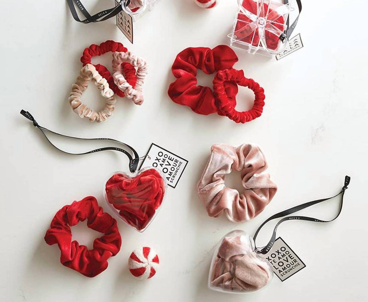 Bella Sleep + Spa - Women's Large Scrunchie Heart Ornament