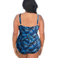 Always For Me - Plus Size V-Neck Twist Front One Piece Swimsuit