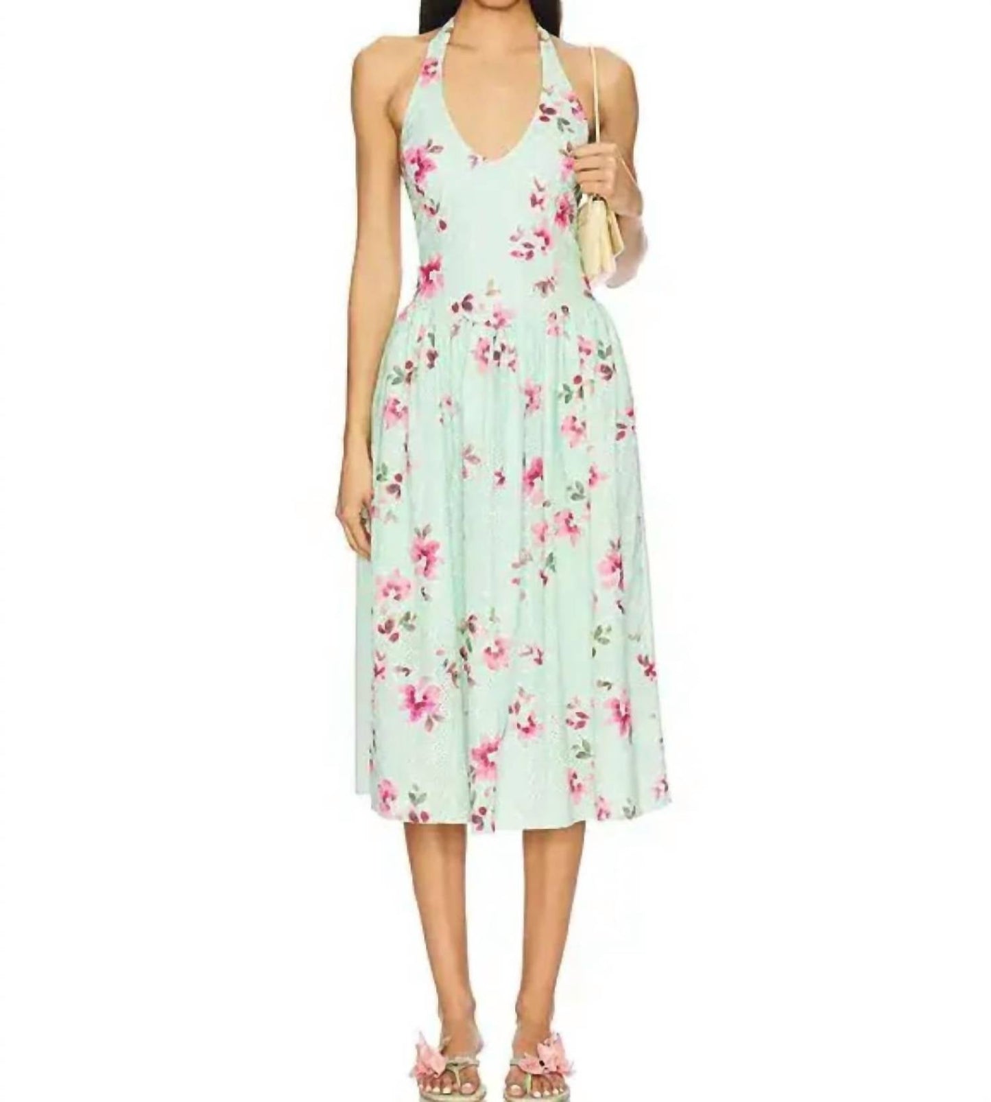 Steve Madden - Ressi Eyelet Halter Dress