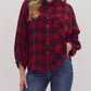 Entro - Plaid Button Up Top
