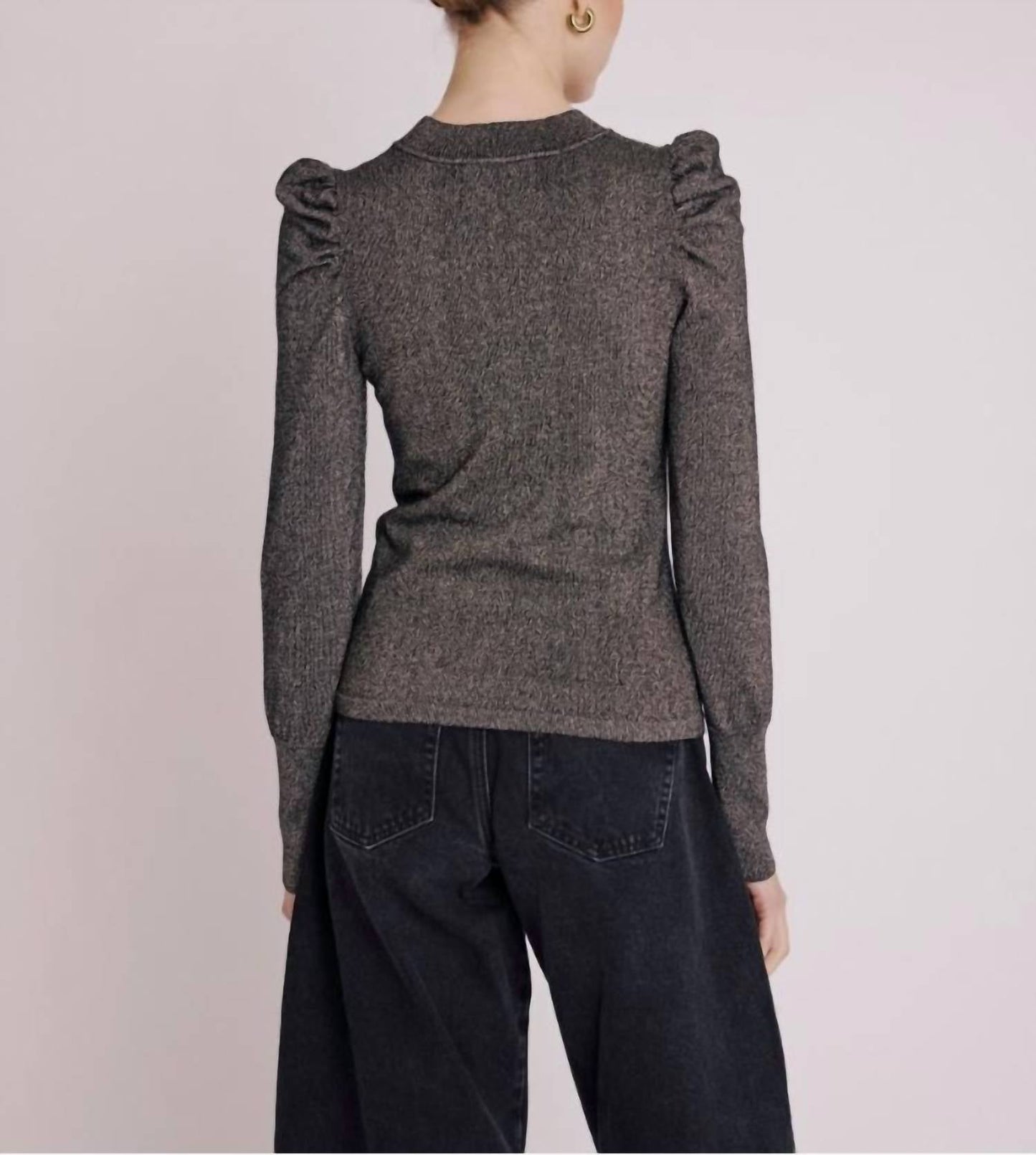 Berenice - Astra Lurex Mock Neck Top