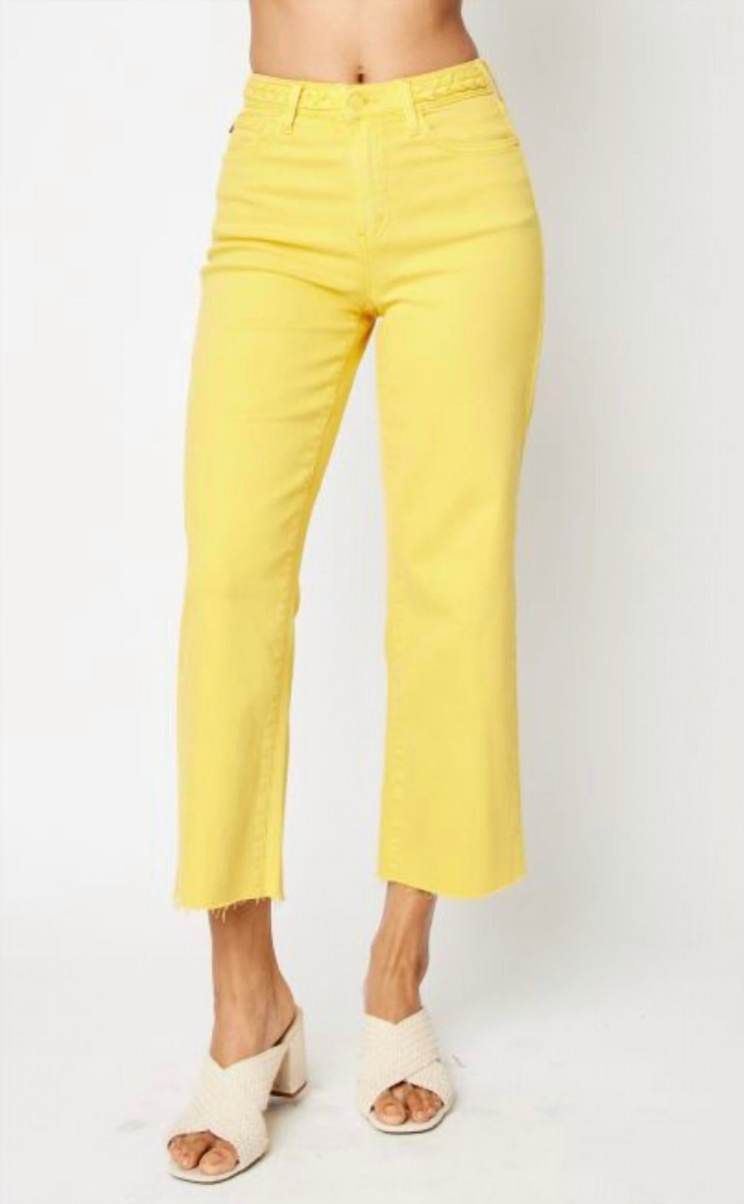 Judy Blue - Braided Waistband Crops