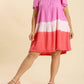 Umgee - Dip Dye Color Block Dress