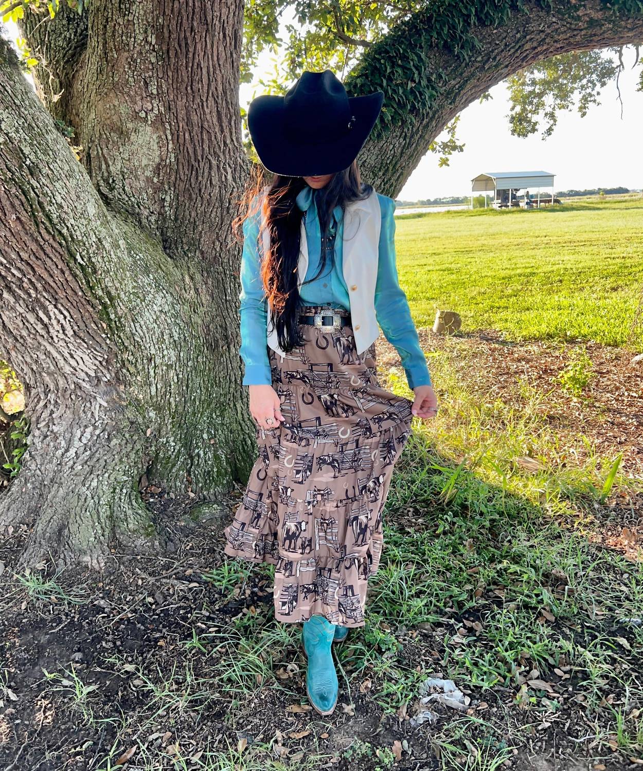 2Flyco - Ranch Rags Midi Skirt