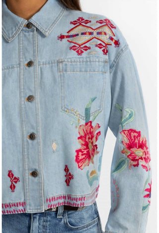 Johnny Was - TALULLA CROPPED DENIM JACKET