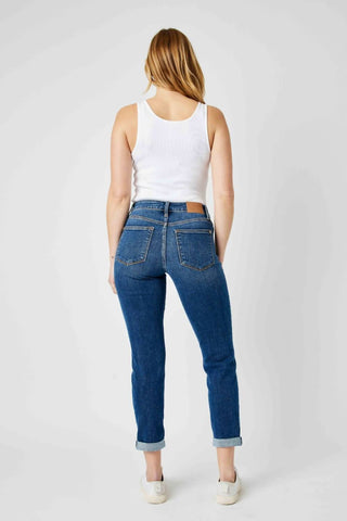 Judy Blue - Calça Jeans Destroy Slim de Cintura Média