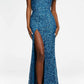 Ashleylauren - Sequin Halter Gown