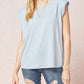 Entro - Solid Shoulder Pad Top
