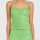 Amanda Uprichard - Noella Sequin Chiffon Top