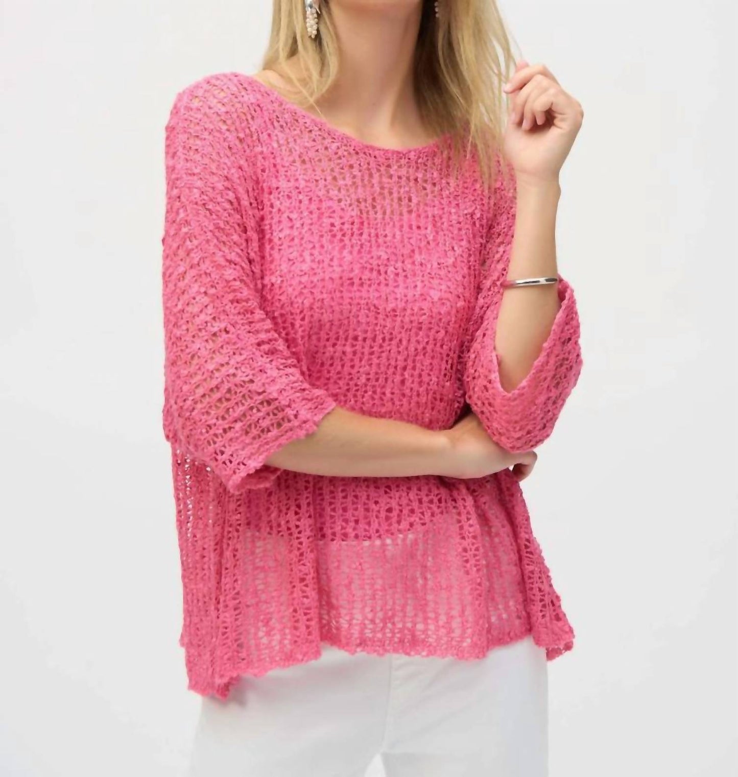 Joseph Ribkoff - Chenille Sweater Knit Open Stitch Two-piece Set