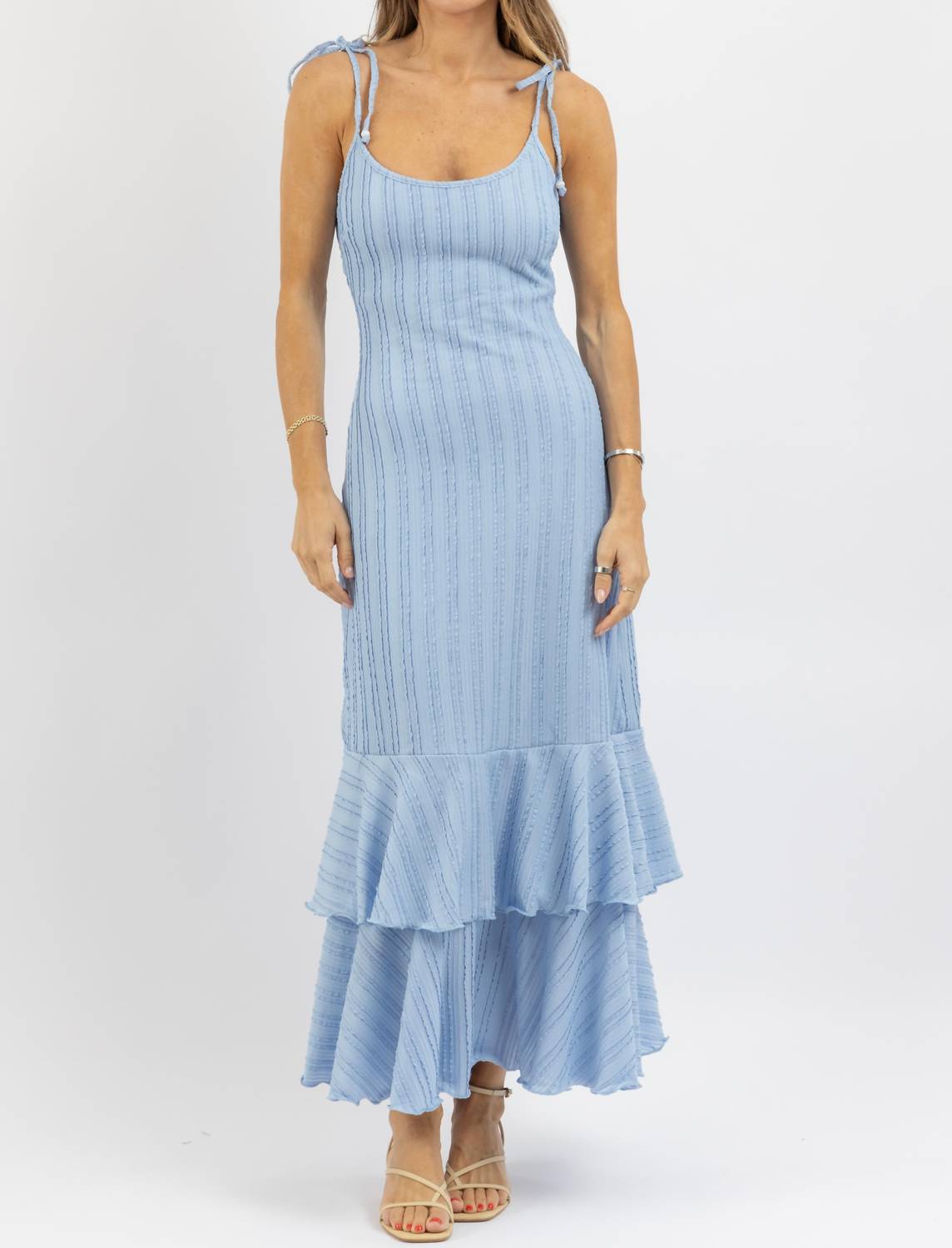 One & Only - Solar Tie Strap Maxi Dress