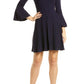 Harper Rose Long Sleeve Sweater Dress in Navy, Size X-Large