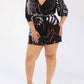 Karen T Design - Printed V-neck Romper