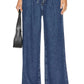 Frame - Super Drape Drawstring Wide Leg Jeans