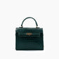 Like Dreams - Women's Lantern Faux Croc Crossbody Bag
