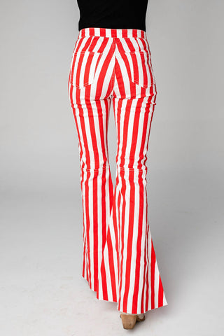 Buddylove - Calça jeans flare de cintura alta Moonshine