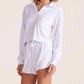 Bobi - Long Sleeve Crop Polo Tee
