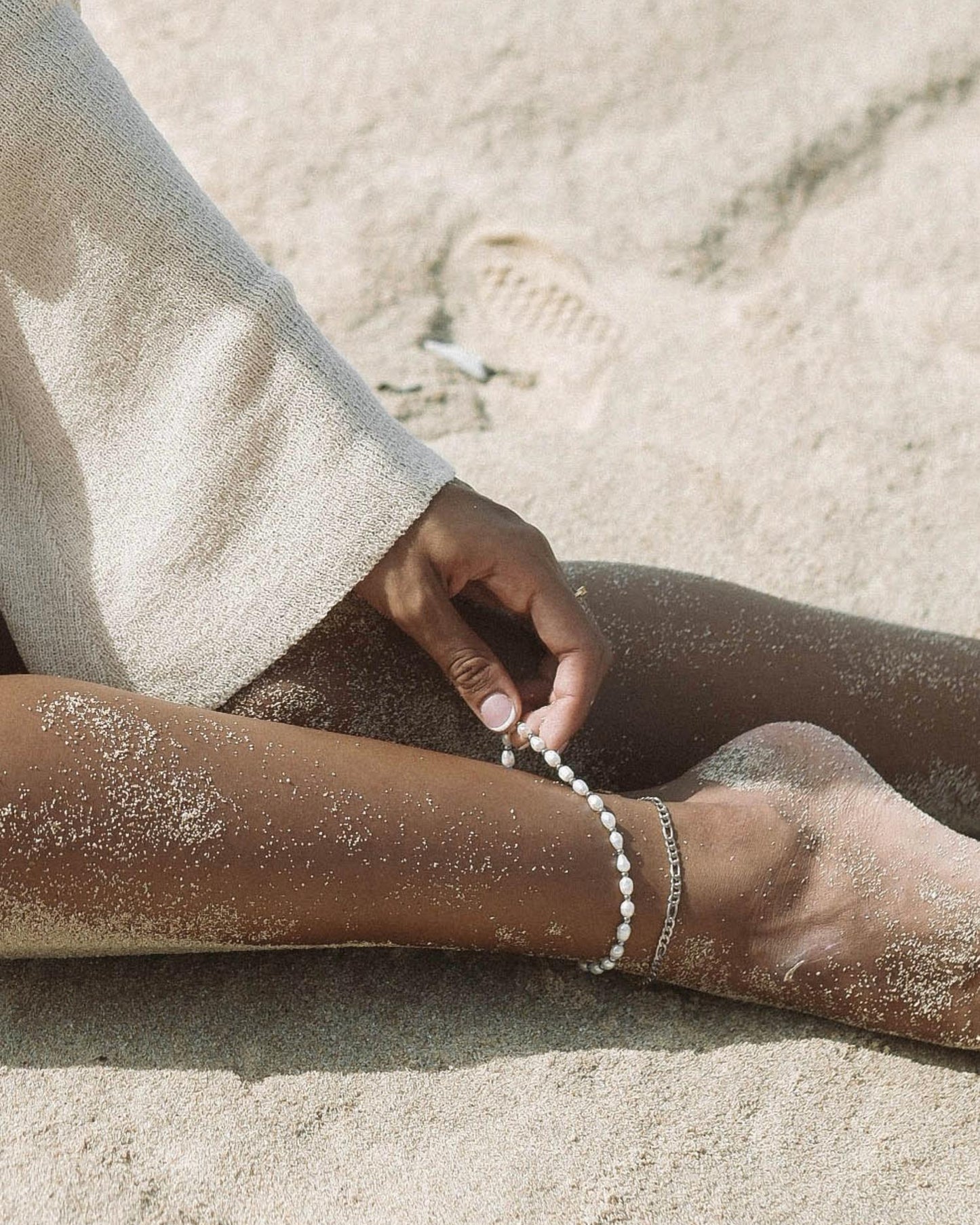Twenty Compass - Lagoon Pearl Anklet