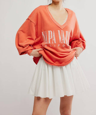 Free People - Moletom com estampa Venice e gola V - Petite