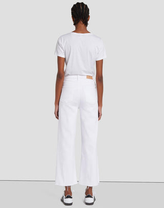 7 For All Mankind - Calça Jeans Cropped de Cintura Alta