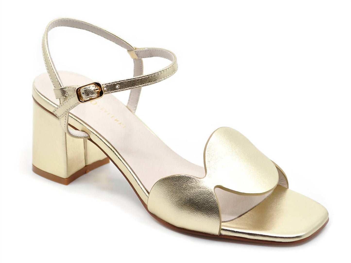 Koko + Palenki - Women's Metallic Leather Sphere Heels