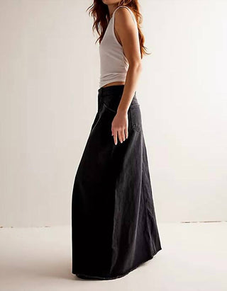 Free People - Saia longa jeans Come As You Are