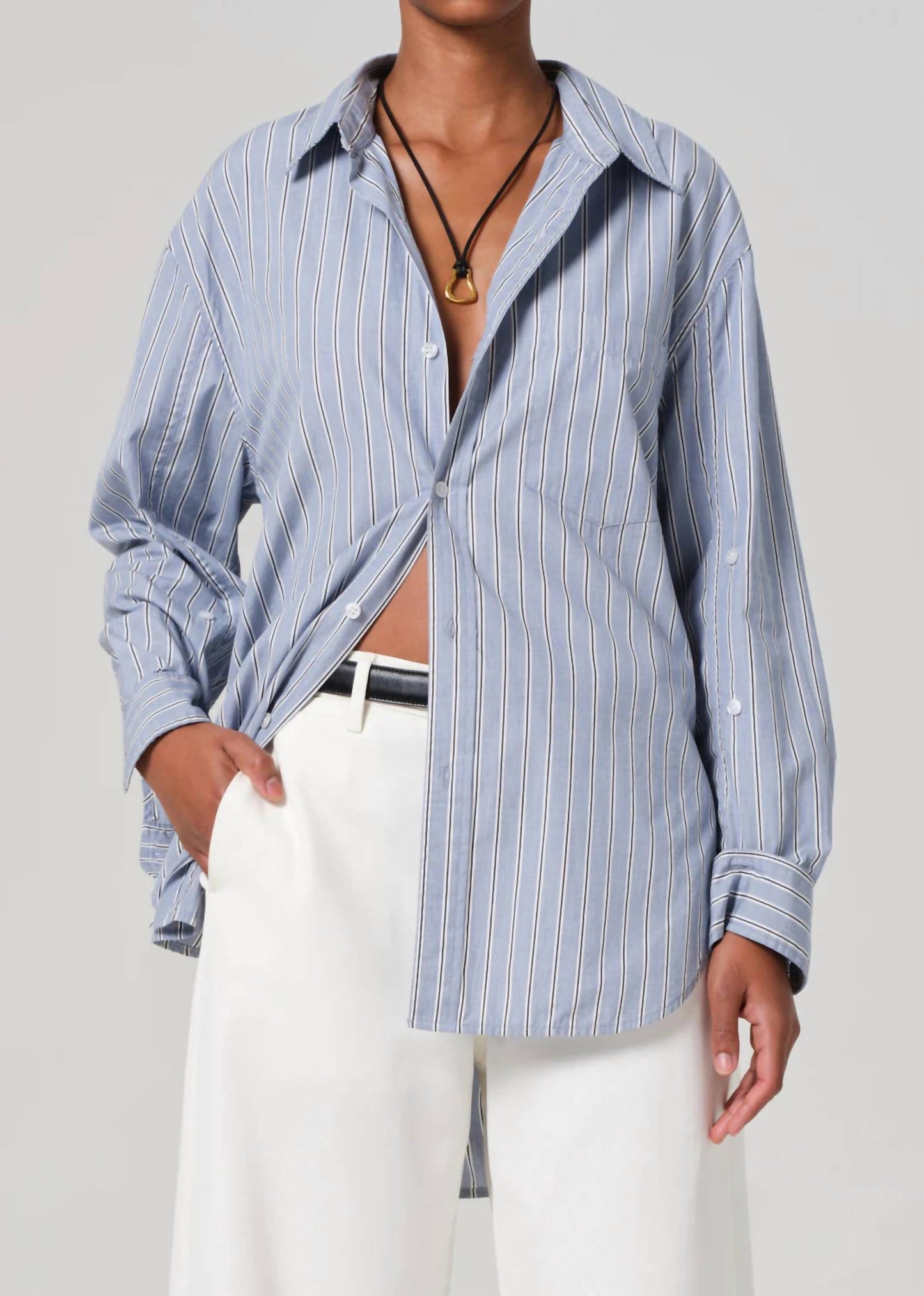 Citizens Of Humanity - Kayla Stripe Long Sleeve Shirt