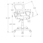 Office Chair, Adjustable Height, Swivel, Ergonomic, Armrests, Mesh, Contemporary / Modern - Black