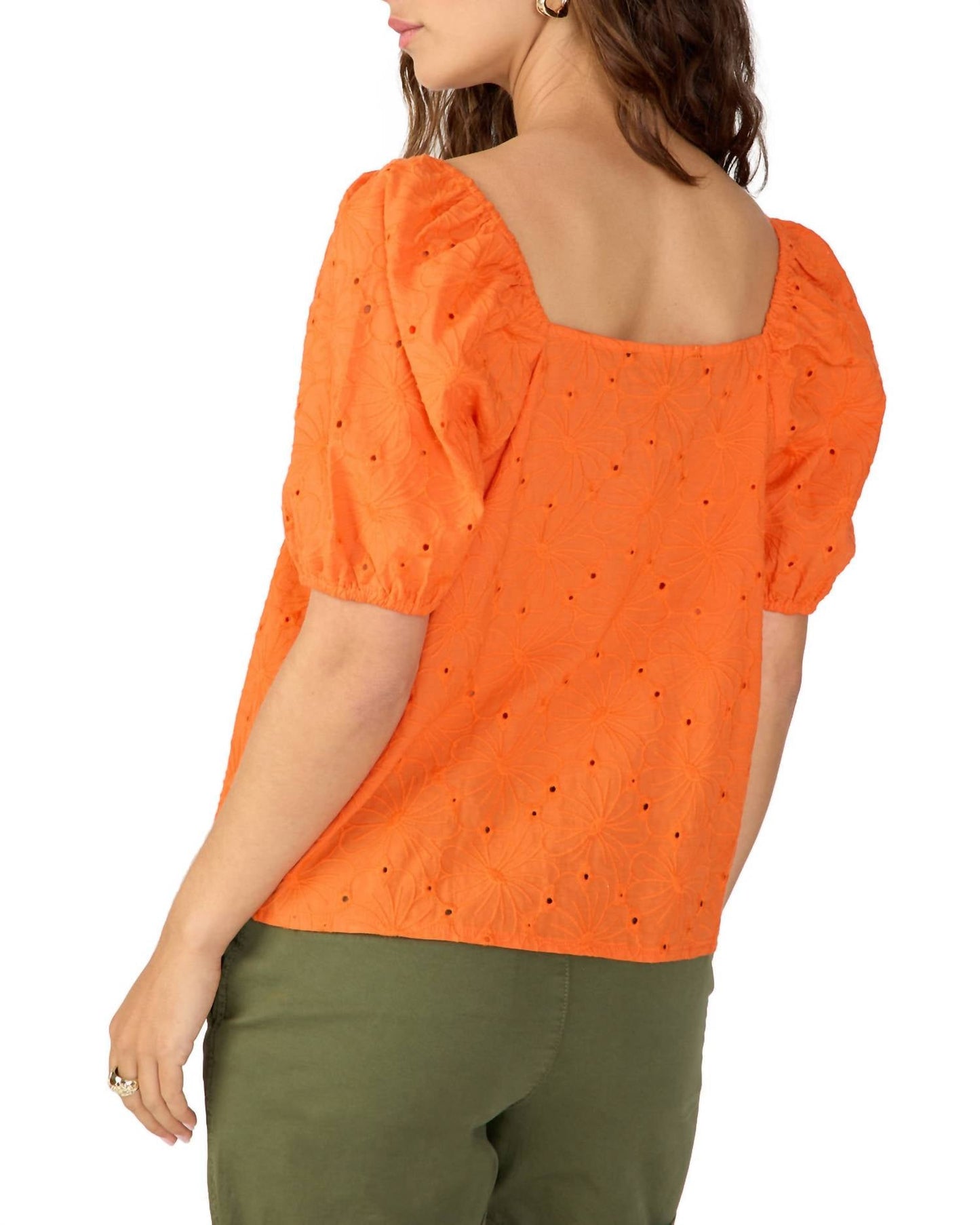 Sanctuary - Bubble Sleeve Button Down Blouse