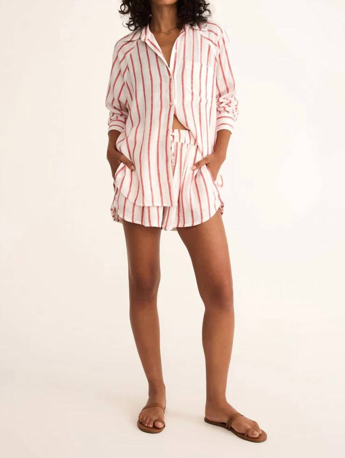 Z Supply - The Perfect Linen Stripe Short