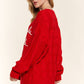 A Thousand Words - Falalala Letter Embroidery Holiday Sweater