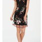 Adrianna Papell - Tulle Floral Embroidery Short Party Dress
