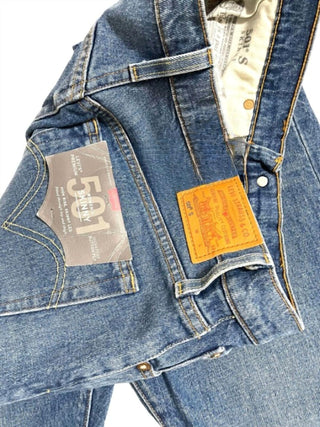 Levi'S - Calça jeans feminina 501 Taper cintura média