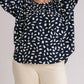 Umgee - Animal Print Round Neck Long Sleeve Top