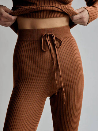 Varley - Legging Malha Costela Mocado