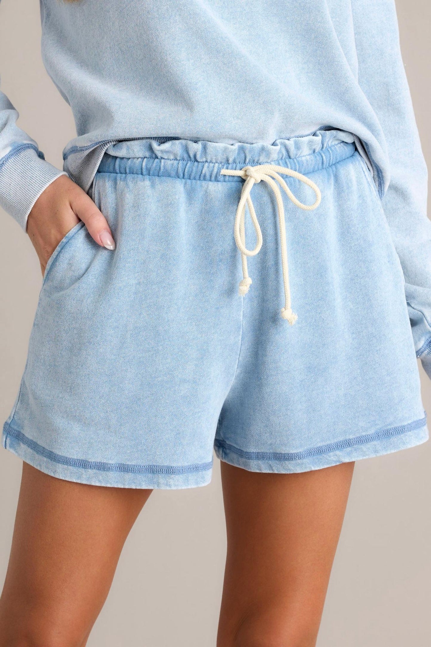 Z Supply - Gael Knit Denim Shorts
