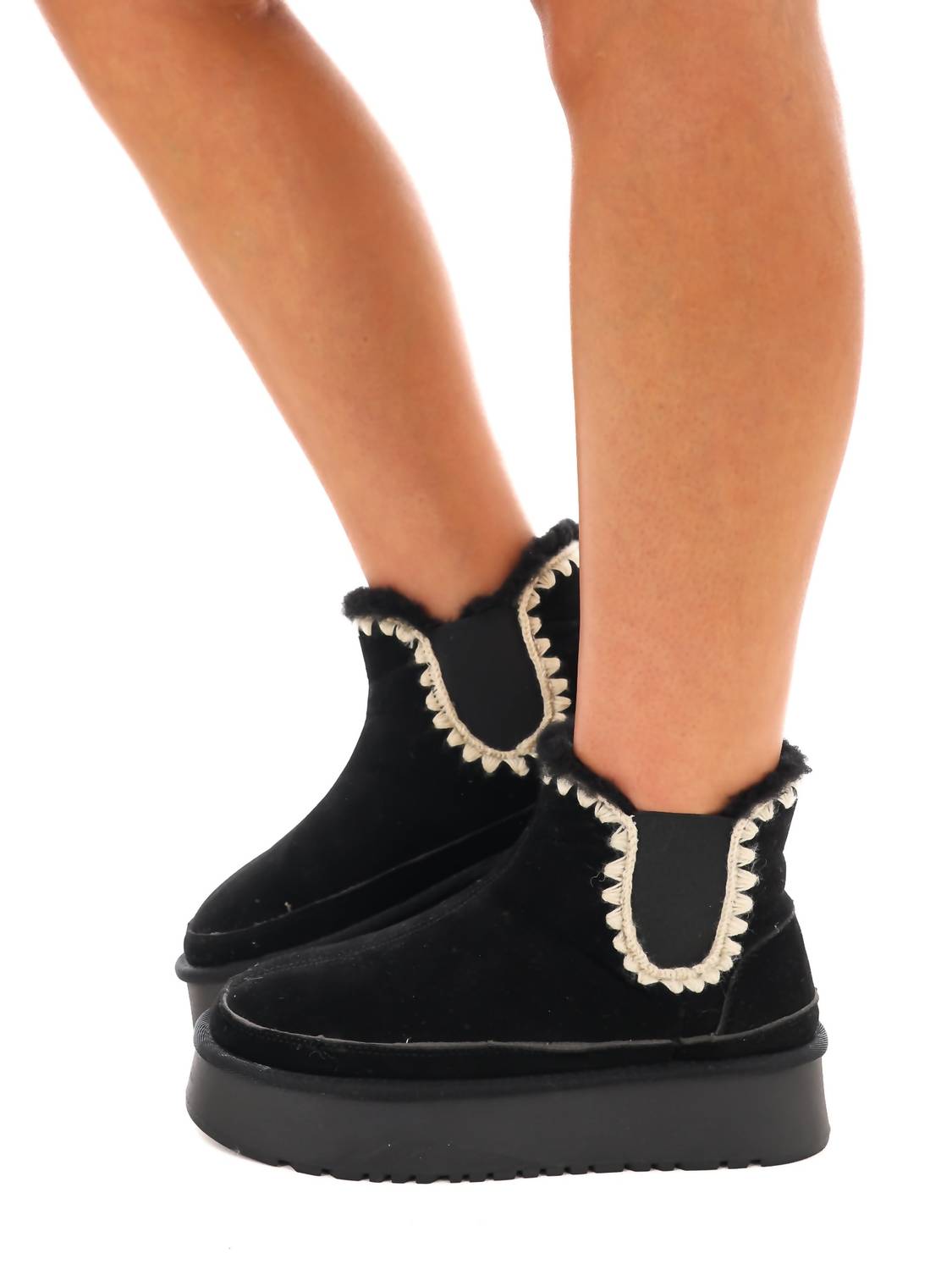 Ccocci - Women's Crochet Platform Boot