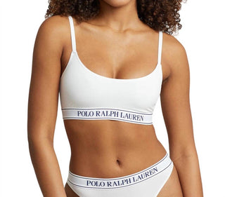 Polo Ralph Lauren - Regata curta com decote redondo e logotipo repetido