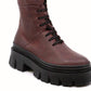 Lofina - Chunky Leather Lace Up Boots
