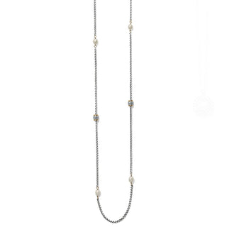 Brighton - Colar longo feminino Meridian Petite Pearl