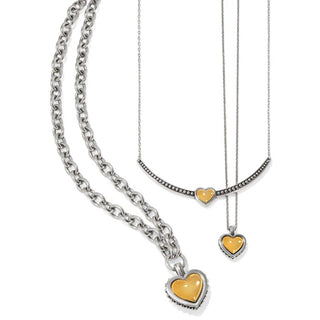 Brighton - Colar feminino Pretty Tough Bold Heart Bar