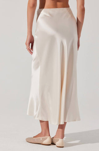 Astr - Windey Satin Maxi Skirt