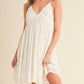 Aemi + Co - Ruched Plunge Mini Cami Dress